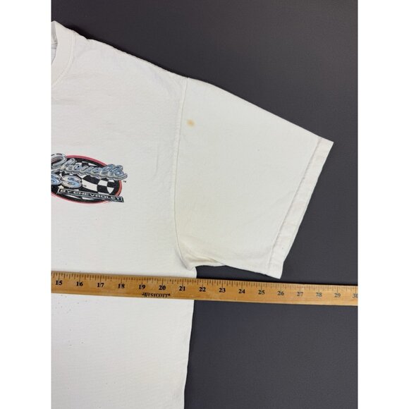 Vintage Y2K Chevrolet SS Muscle American Car GM Cars Art White Large Shirt Tee - Picture 14 of 15